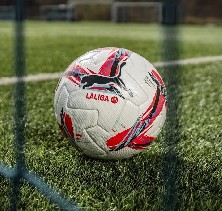 Varios balones de fútbol. 