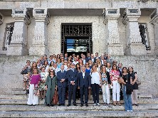 Delegación de cincuenta jueces de Portugal.