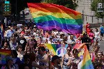 Vista de la manifestación del Orgullo LGTBIQ+