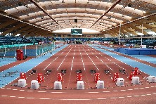 Foto de archivo de una pista de atletismo.