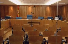 Foto de archivo de una sala del juzgado.
