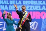 Nicolás Maduro,.y Cilia Flores.