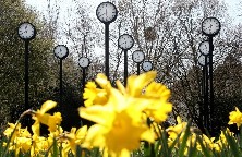 Foto de archivo de varios relojes.