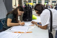 Foto de archivo de un punto de información.