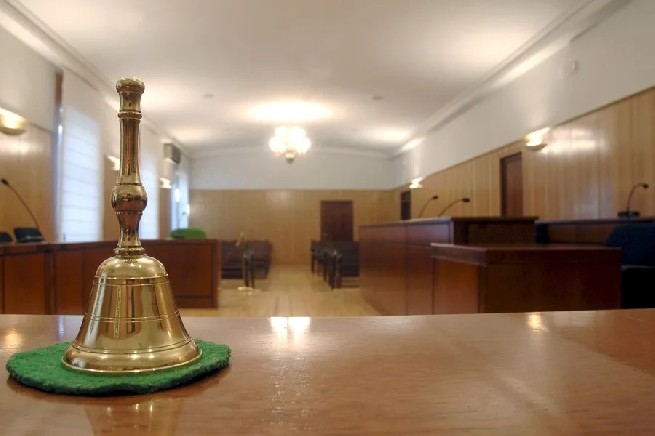 Foto de archivo de una sala de un juzgado.