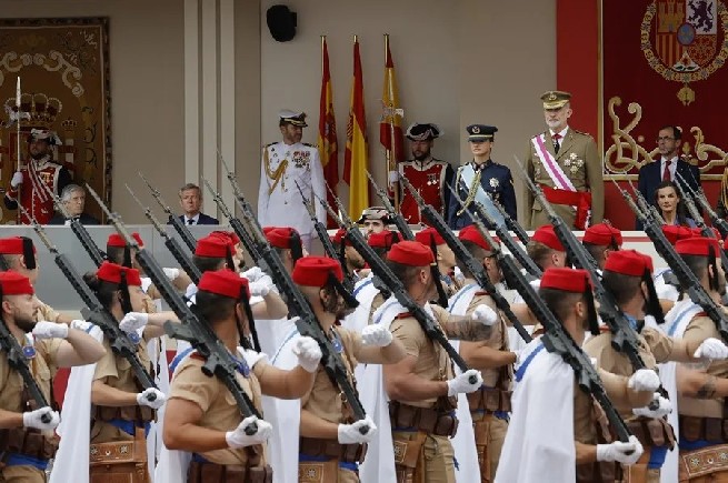 El rey Felipe, en el Día de las Fuerzas Armadas.