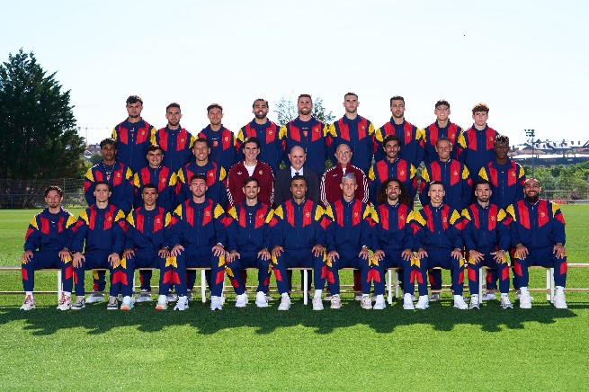 Foto oficial de la selección española. 