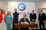 Núñez, Feijóo (c), presidente del Partido Popular.