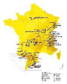 Mapa del Tour 2026.