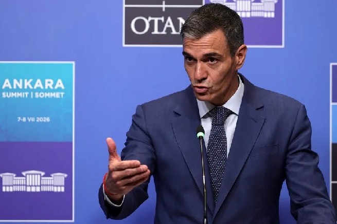 Pedro Sánchez, en Ankara. 