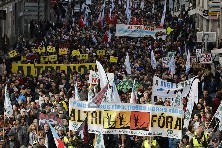 Una manifestación contra la instalación de Atri.
