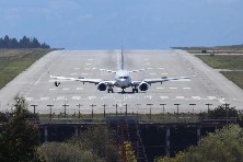 Foto de archivo del aeropuerto de Santiago.