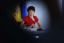La ministra portavoz, Elma Saiz.