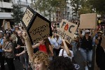 Un grupo de manifestantes. 