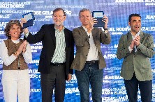 Alfonso Rueda, presidente do PPdeG (2e).