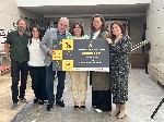 A deputada de Cultura, Natividade González (c).