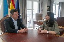 Valentín González Formoso (e), e Rosa Crujeiras