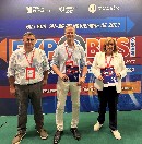 Un equipo de ExpoBus Iberia, en Madrid.