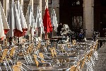 Foto de archivo de una terraza de un bar.