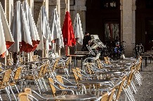 Foto de archivo de una terraza.