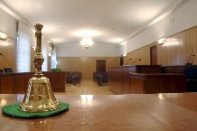 Foto de archivo de una sala de un juzgado.