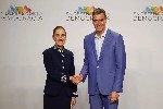 Claudia Sheinbaum, y Pedro Sánchez.