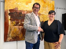 Antonio Leira (e), e Beatriz Lema.