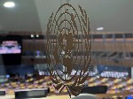 El logo de la ONU. 