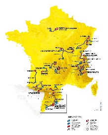 Mapa del Tour 2026.