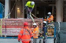 Trabajadores en una obra.