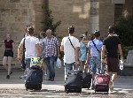 Un grupo de turistas.