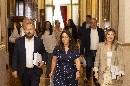 Inés Rey (c), e José Manuel Lage (e).