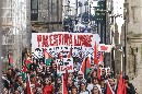 Manifestación en Santiago de Compostela.