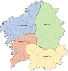 Mapa de Galicia